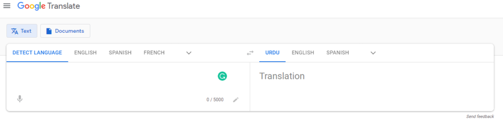 How to Translate from English to Urdu