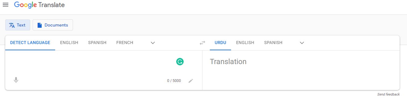 google translate urdu to english