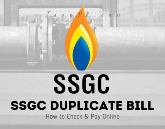 SSGC Duplicate Bill