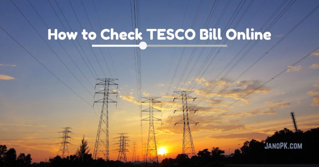 How to Check TESCO Bill Online 1 How to Check TESCO Bill Online